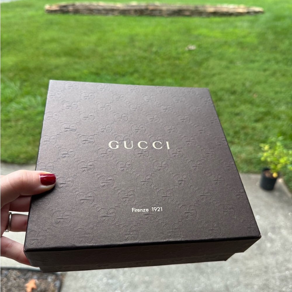 Gucci Embossed Brown Gift Box